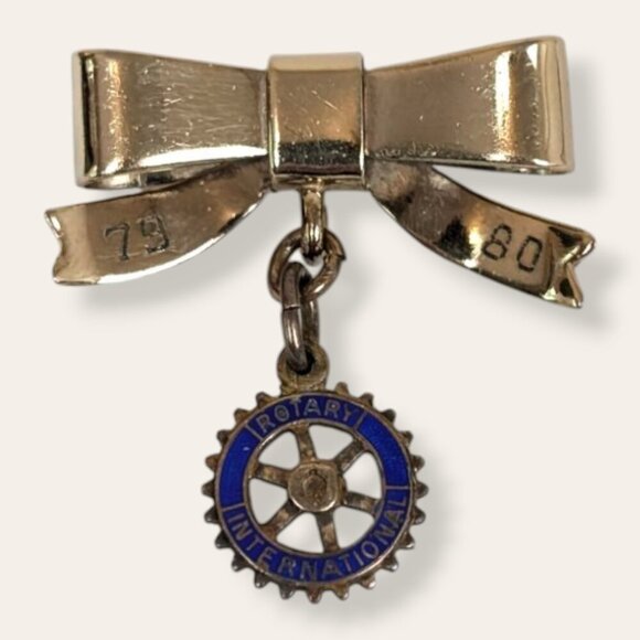 Vintage Birks '79-80 GF Rotary International Pin - Picture 1 of 7